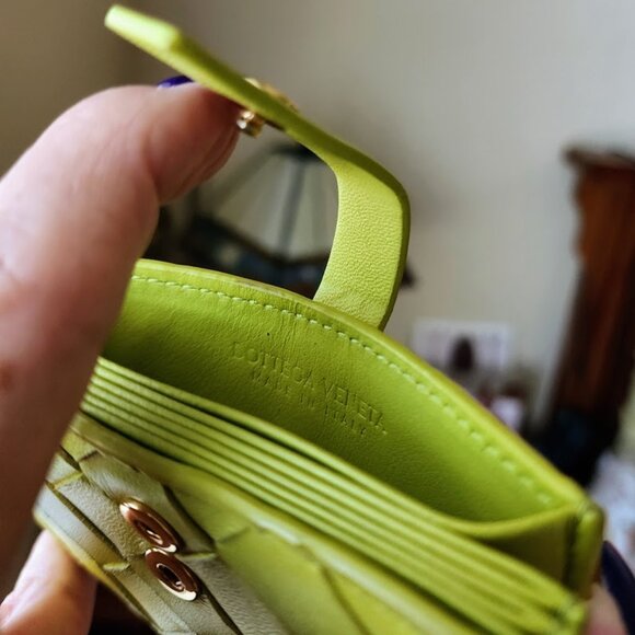 Bottega Veneta Kiwi Intrecciato Concertina Card Holder - Picture 7 of 9